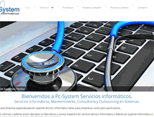 Tablet Screenshot of pcsystem.es